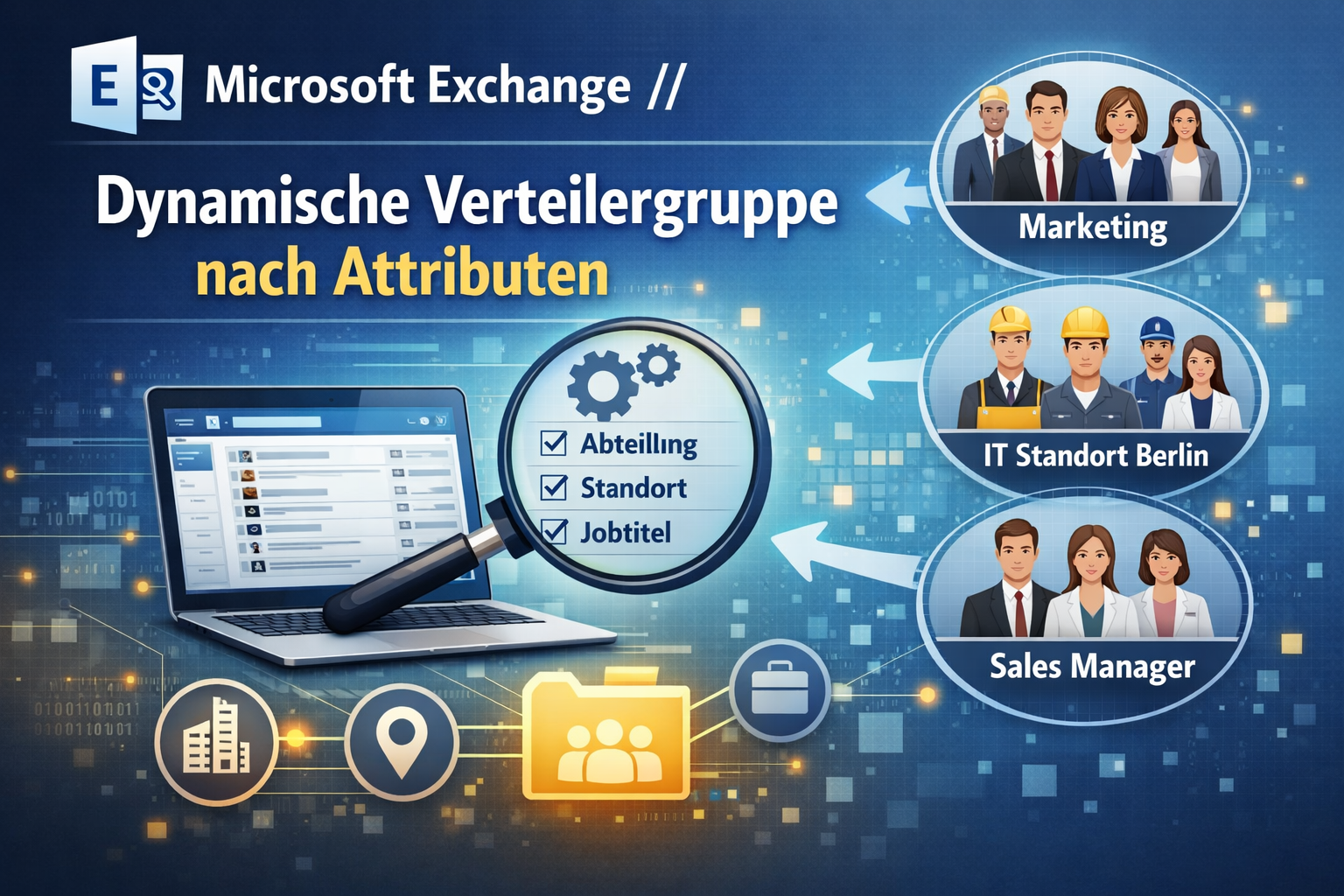 Microsoft Exchange // Dynamische Verteilergruppe nach Attributen
