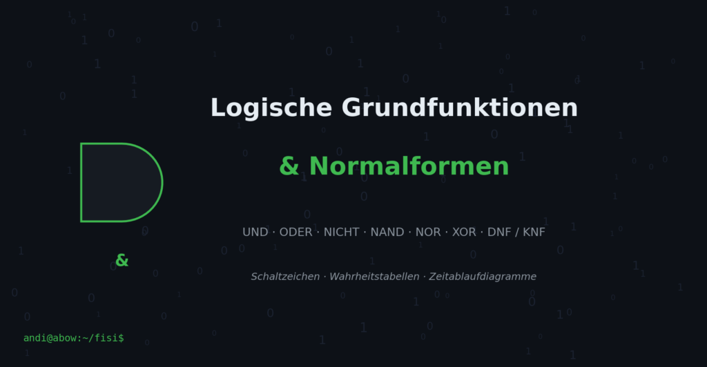 Ausbildung FISI // Logische Grundfunktionen & Normalformen