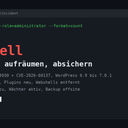 WordPress // wp2shell: Wie mein Blog übernommen wurde und wie ich ihn zurückgeholt habe
